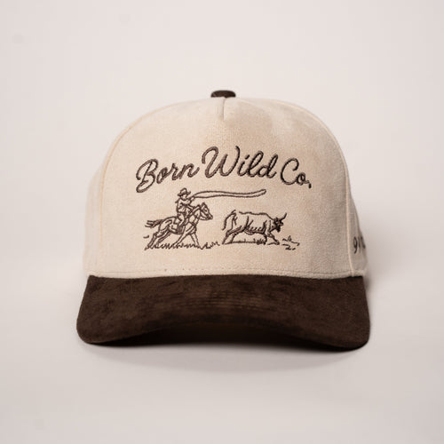 "99 FOR THE 1" SUEDE SNAPBACK - BROWN/CREAM