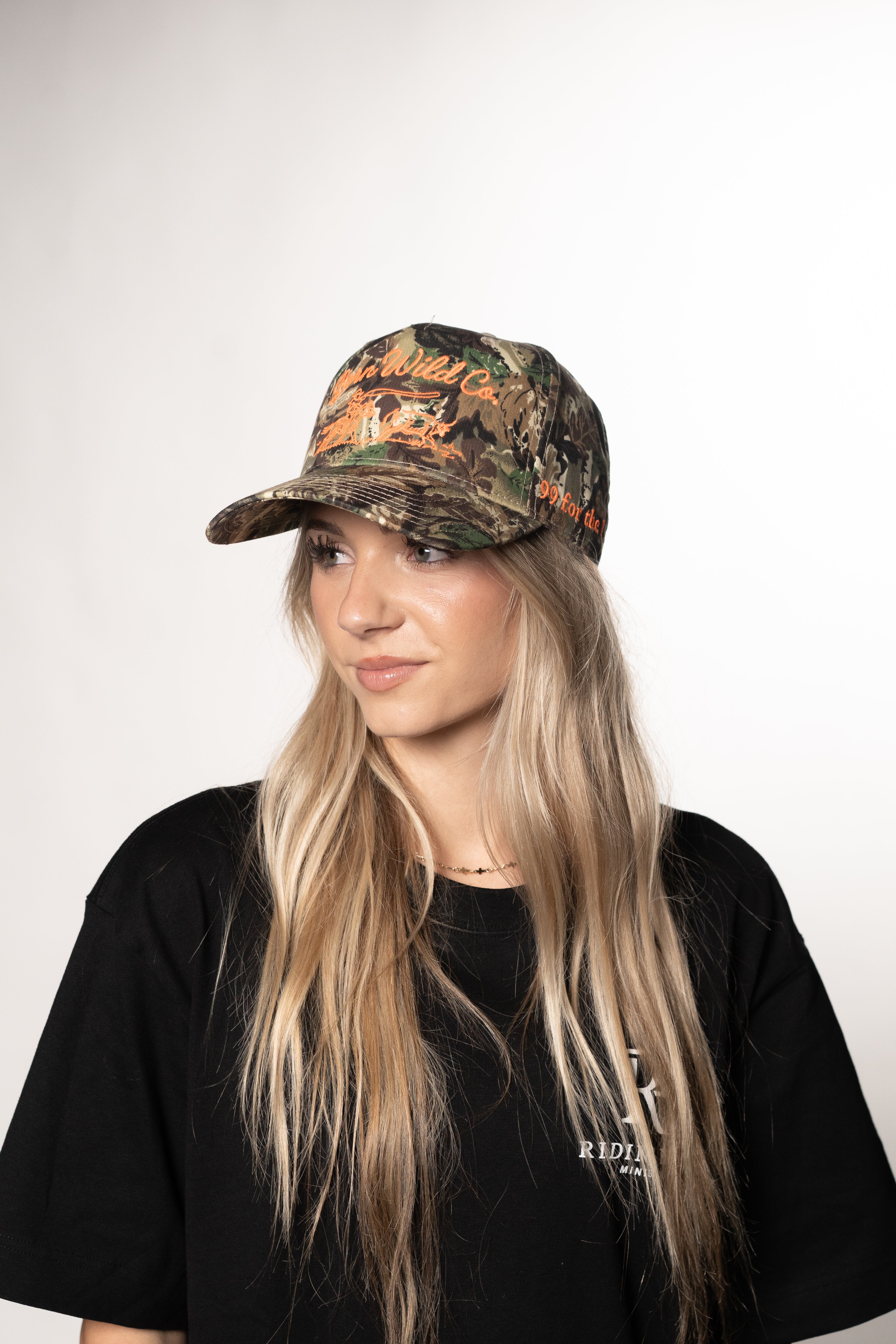 "99 FOR THE 1" CAMO SNAPBACK  - ORANGE