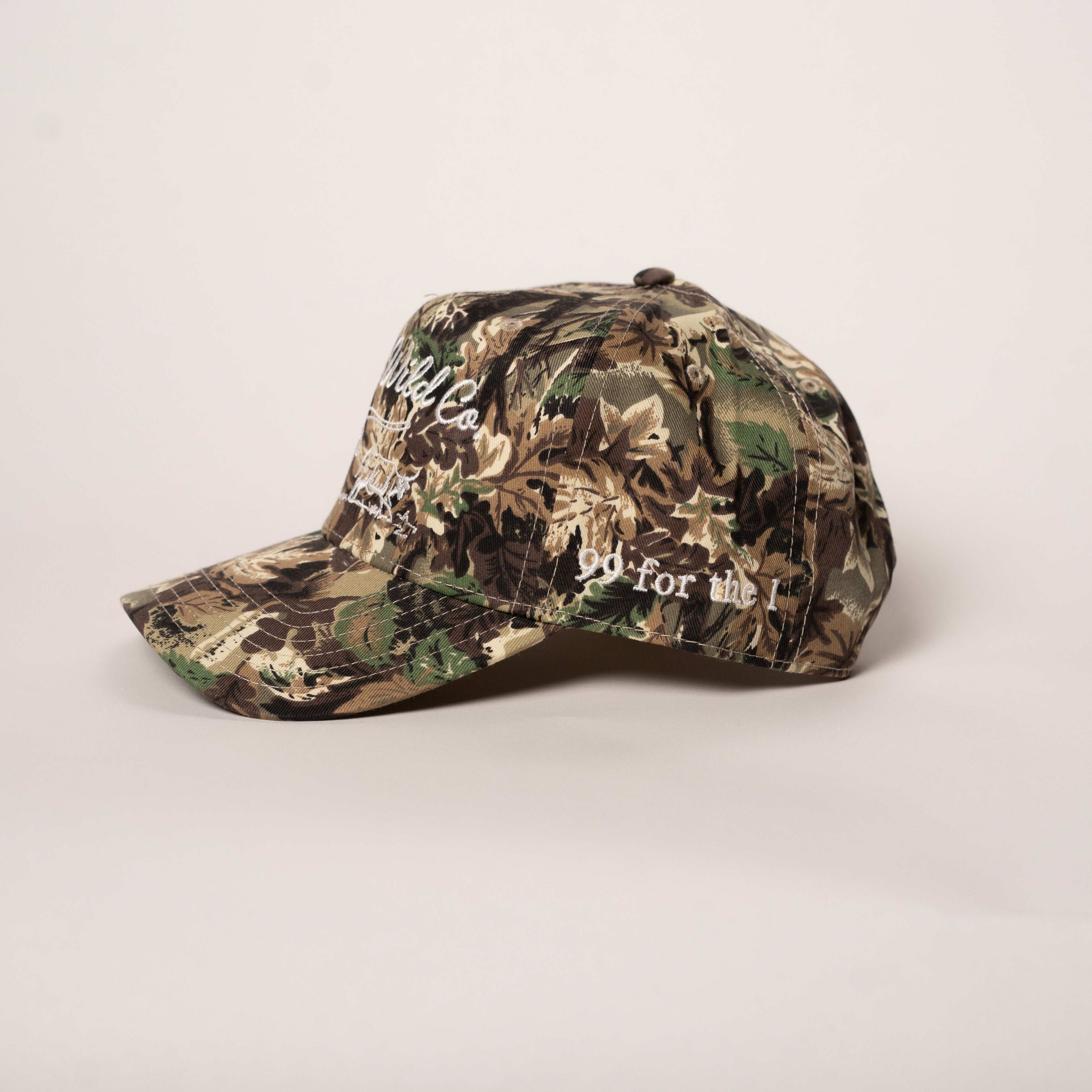 "99 FOR THE 1" CAMO SNAPBACK  - WHITE