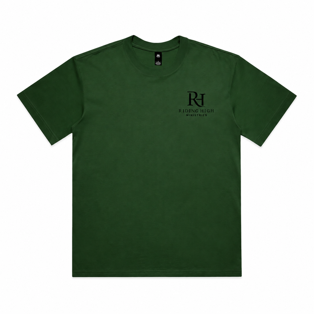 LIMITED EDITION "BORN WILD" TEE - FORREST GREEN/BLACK