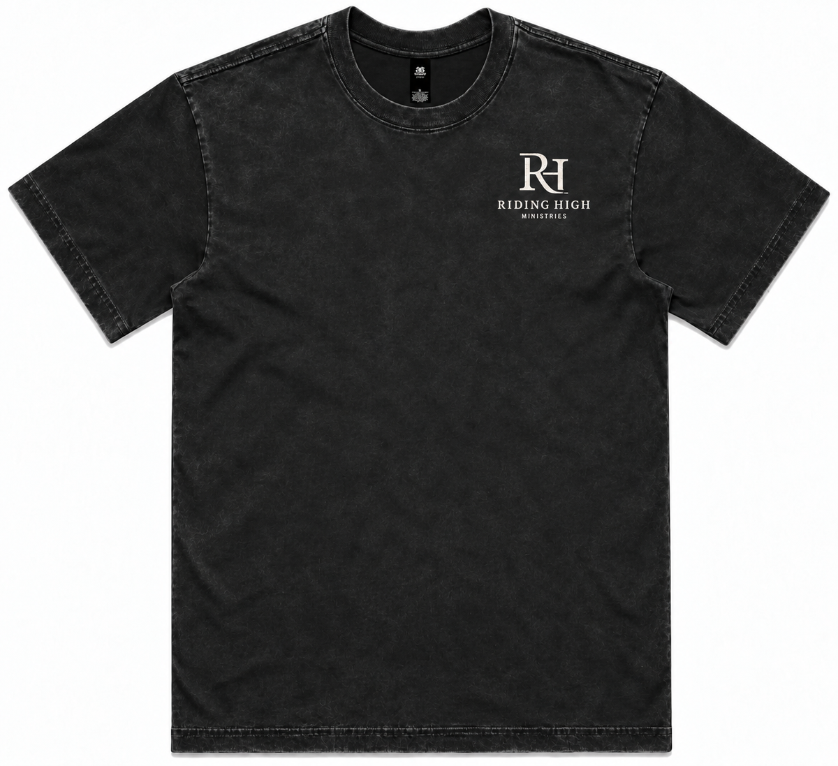 "BORN WILD" TEE - WASHED BLACK