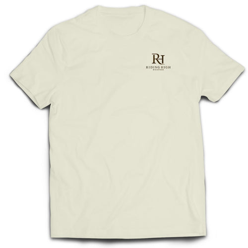 Born Wild T-shirt - off white/brown