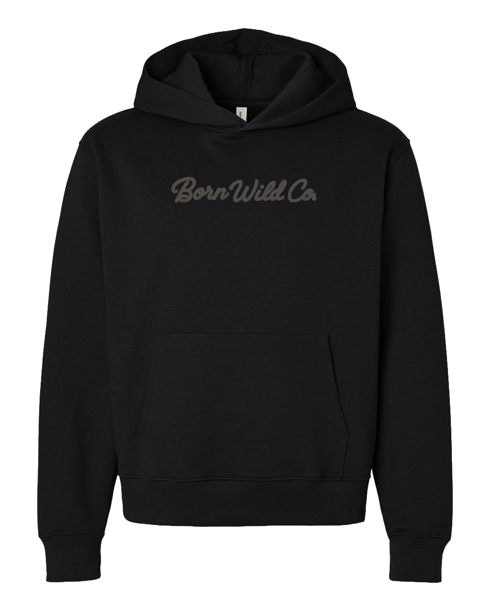 "CREATED TO BE FREE" HOODIE - BLACK/GREY PUFF PRINT