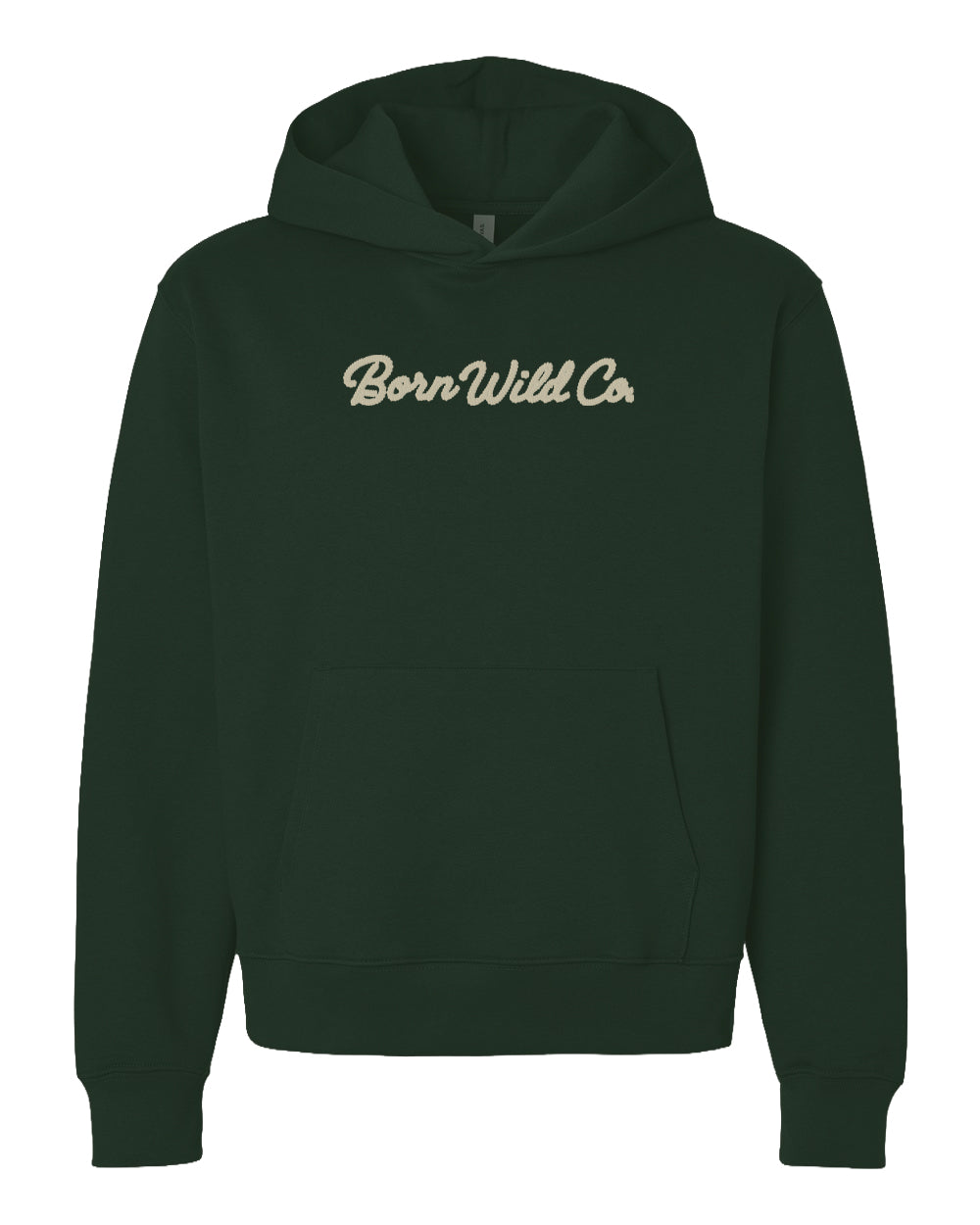 "CREATED TO BE FREE" HOODIE - GREEN/OFF-WHITE PUFF PRINT